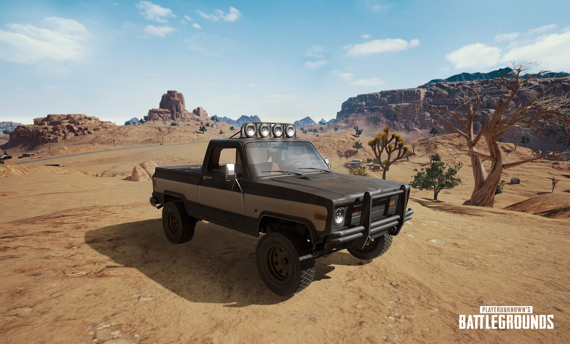 pubg desert map pickup truck