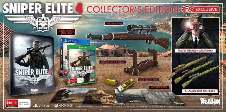 sniper elite 4 collectors