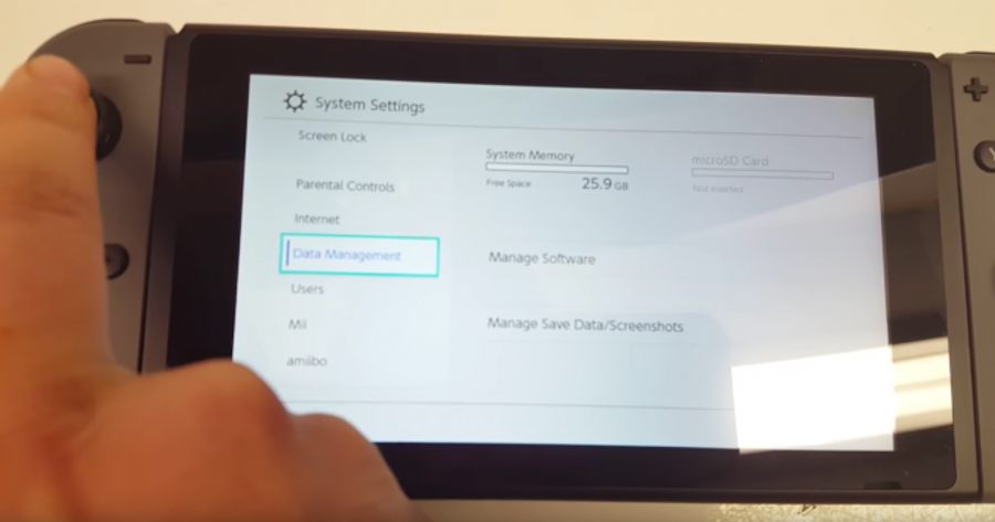 Nintendo Switch Memory 25.9