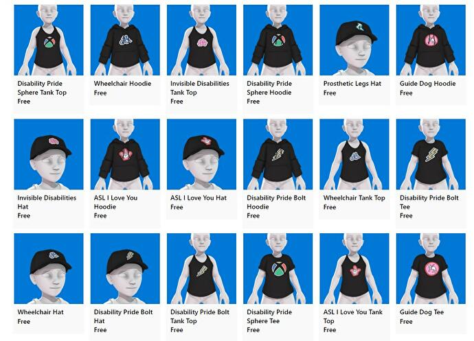 Xbox avatar items