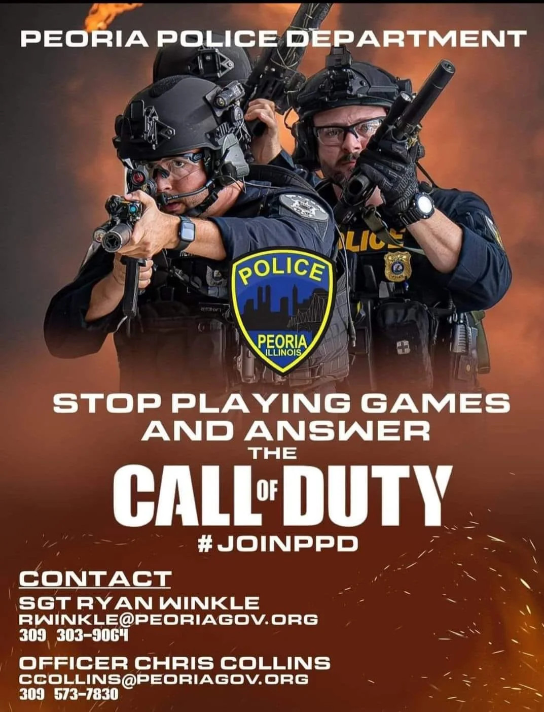 call of duty police ad