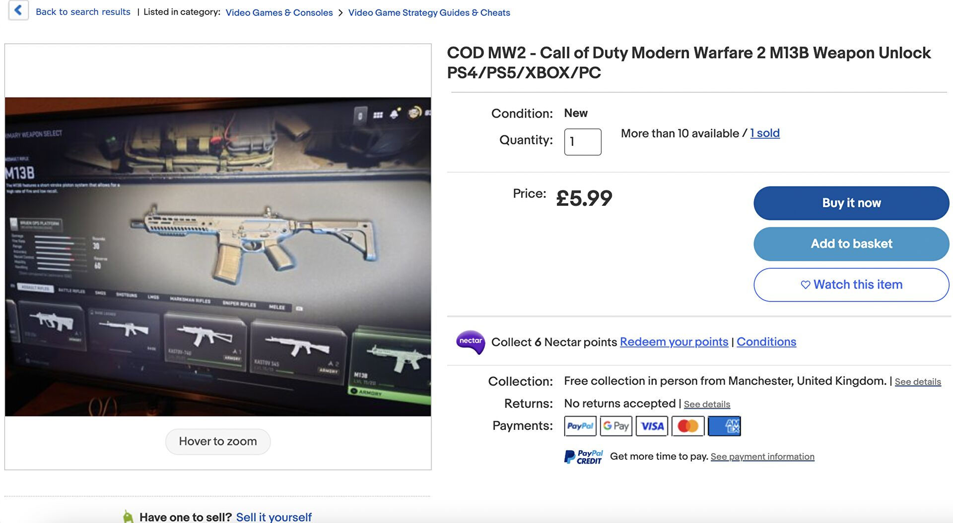 cod mw2 m23b ebay