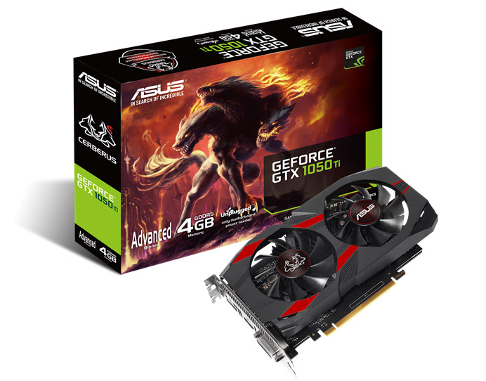 asus geforce gtx 1050ti cerberus