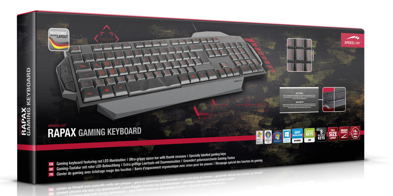 speedlink rapax gaming keyboard