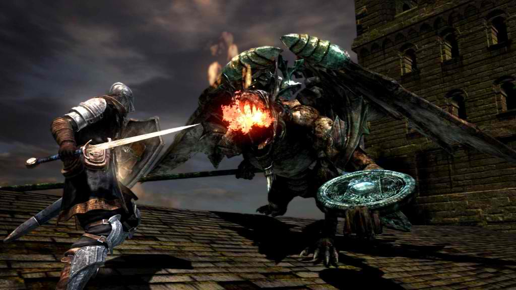 dark souls fighting gargoyle