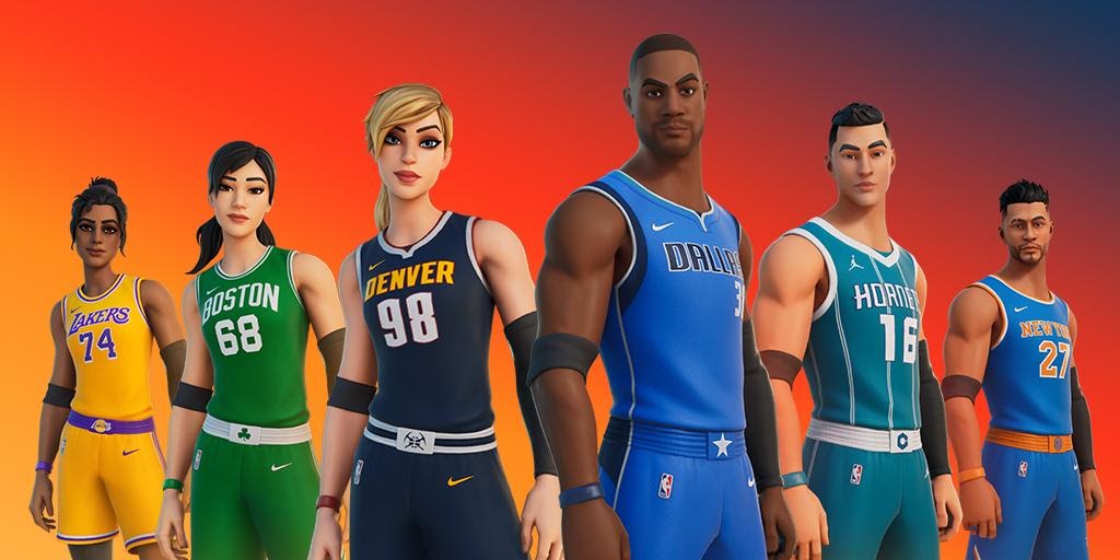 fortnite nba all skins players