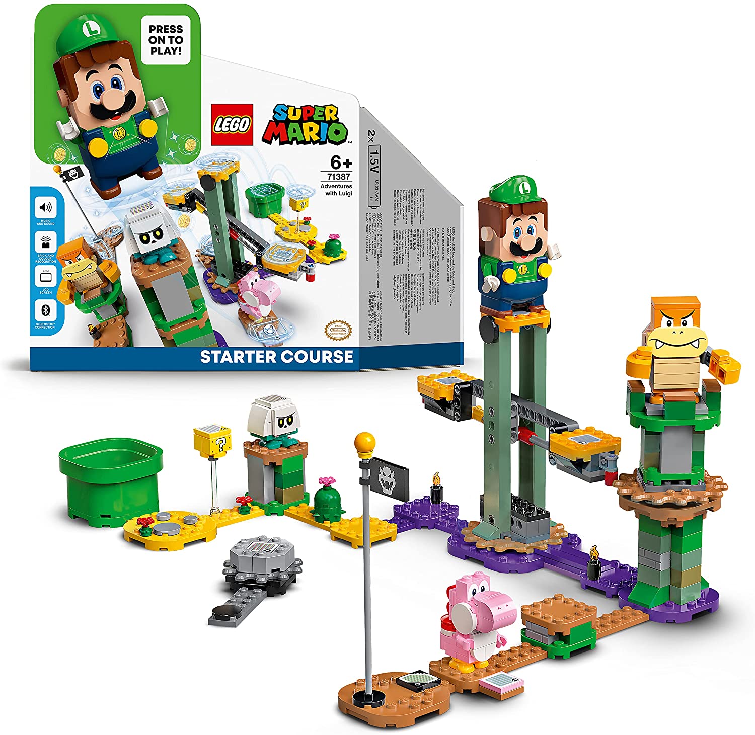 lego luigi starter course