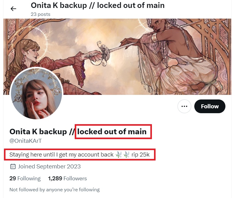 onita k backup twitter