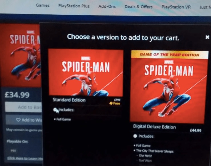 spider man ps4