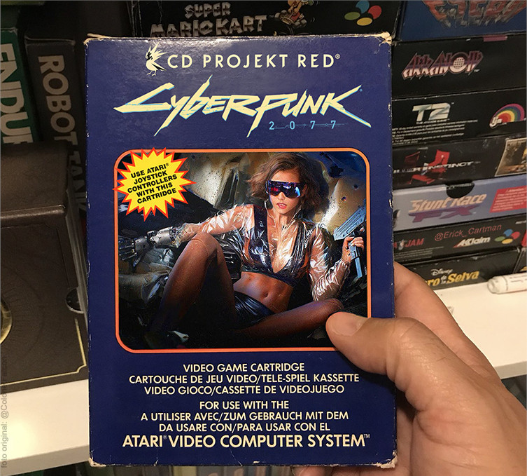 vintage cyberpunk 2077 mockup