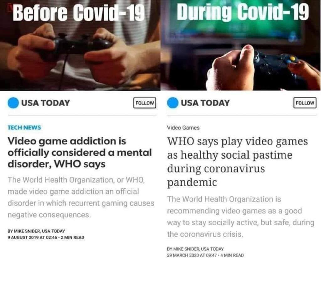 world health organisation video games before after usa today