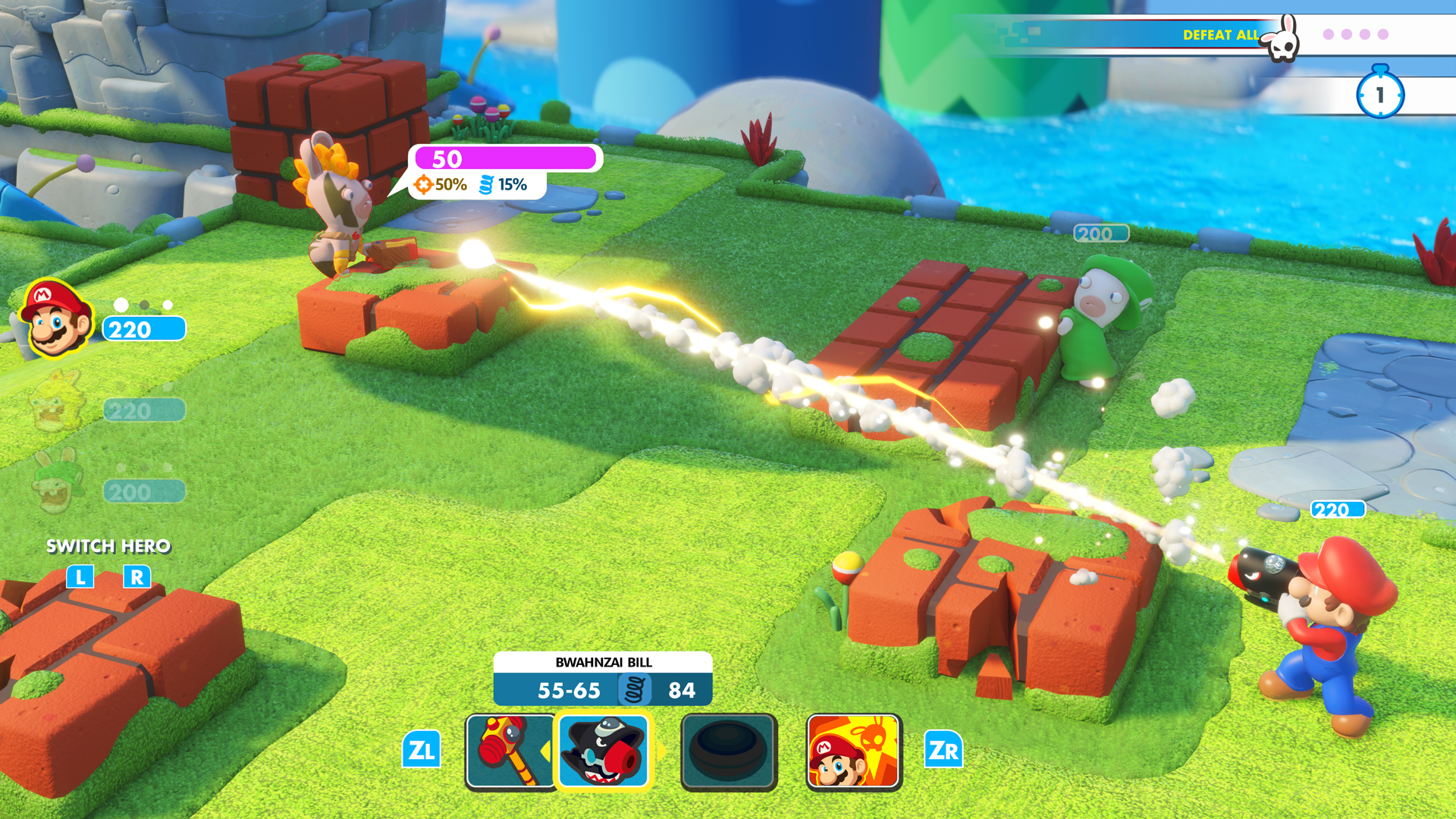 mario rabbids kingdom battle attack 1