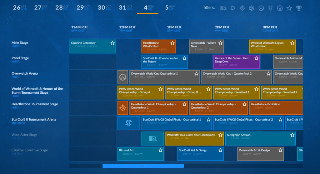 Blizzcon-2016-schedule