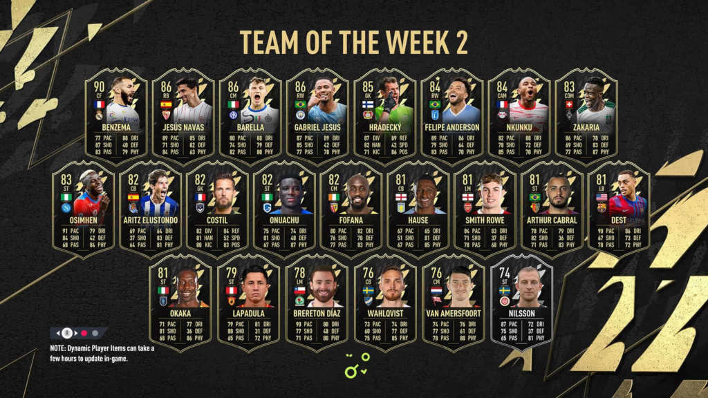 TOTW 2 FIFA 22