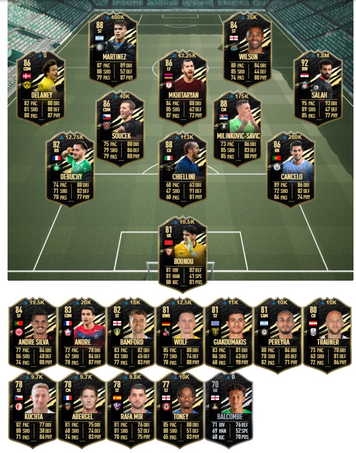 fifa 21 gold team of the week 19