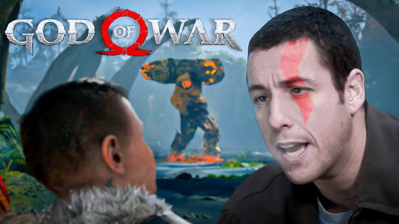 Ο Adam Sandler ως Kratos στο God of War (Parody)