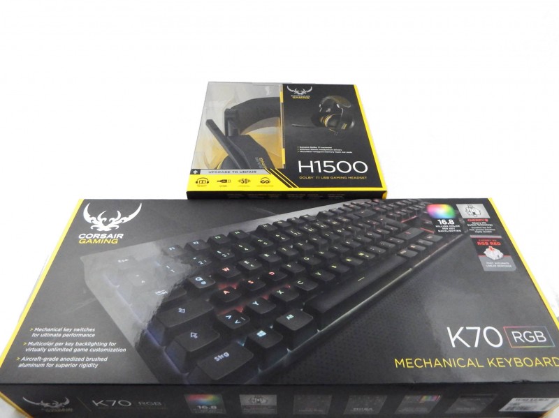 Corsair K70 RGB Keyboard & H1500 Headset