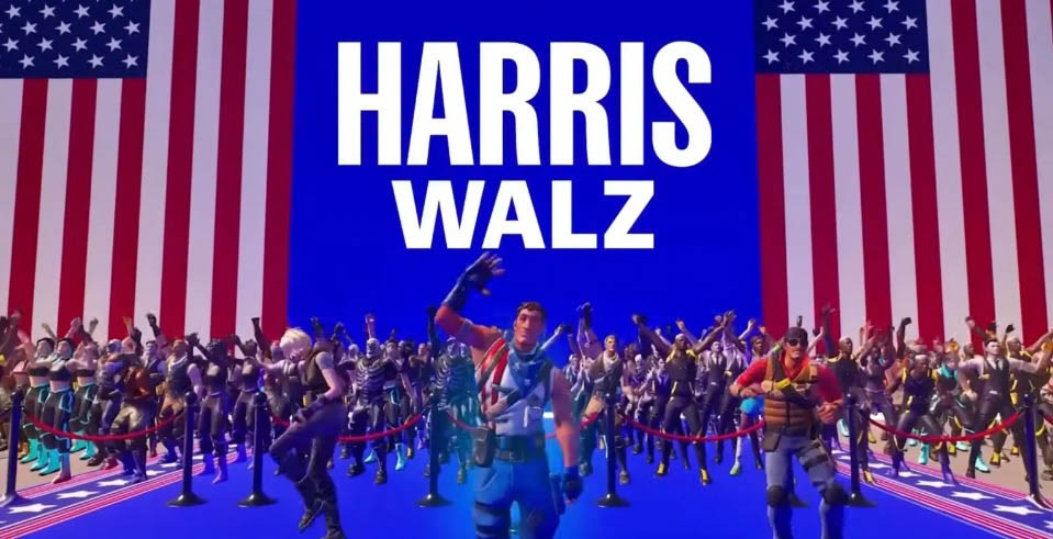 Η Epic Games έβαλε χάρτη με την Kamala Harris στο Fortnite