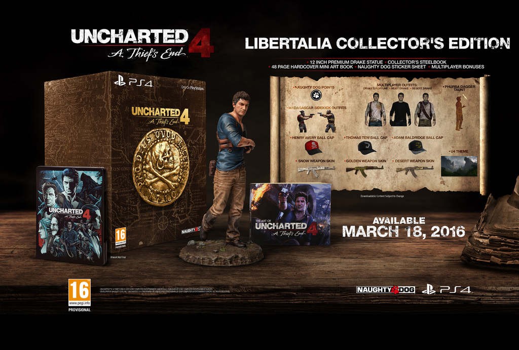 Uncharted 4 Collector's Editions