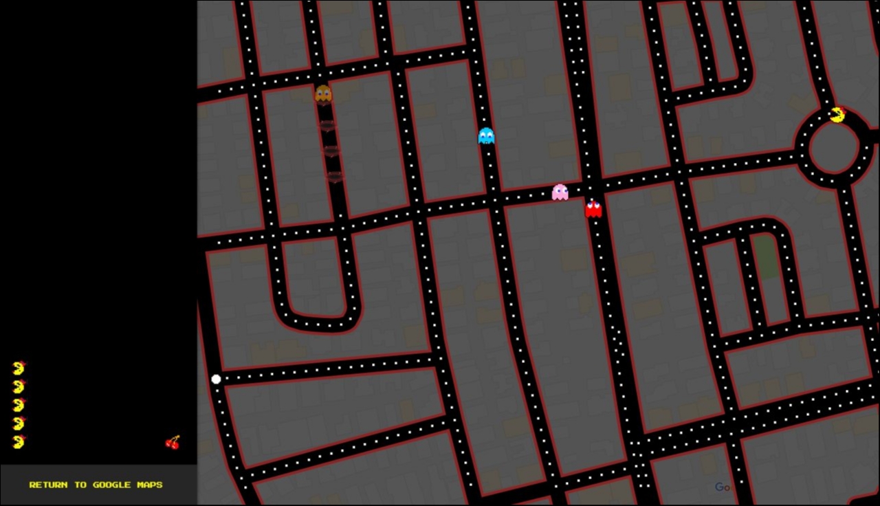 O Pac-Man στο Google Maps!