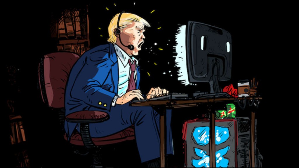 Ο Donald Trump ως κακός παίχτης του Overwatch