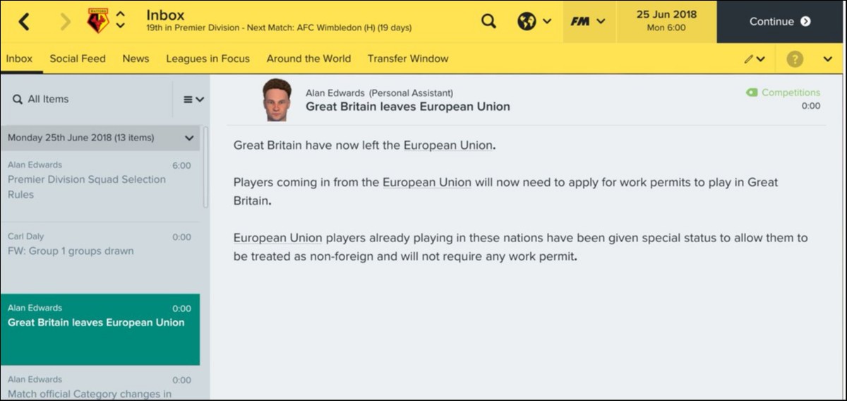 Το Brexit στο Football Manager 17