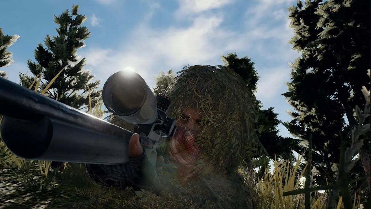 PlayerUnknown's Battlegrounds Ghillie Crossing mode