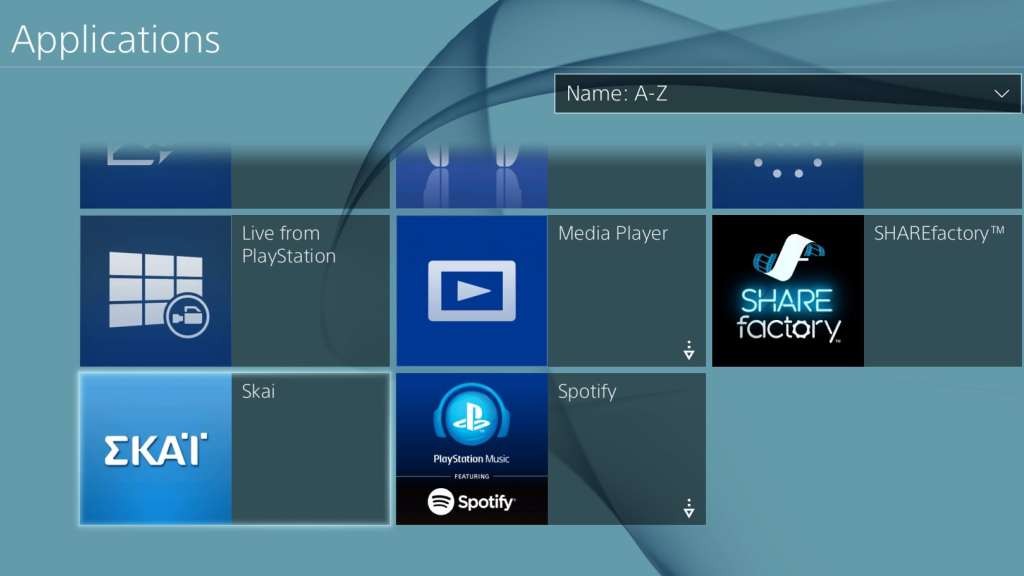 ΣΚΑΪ app σε PS3 και PS4