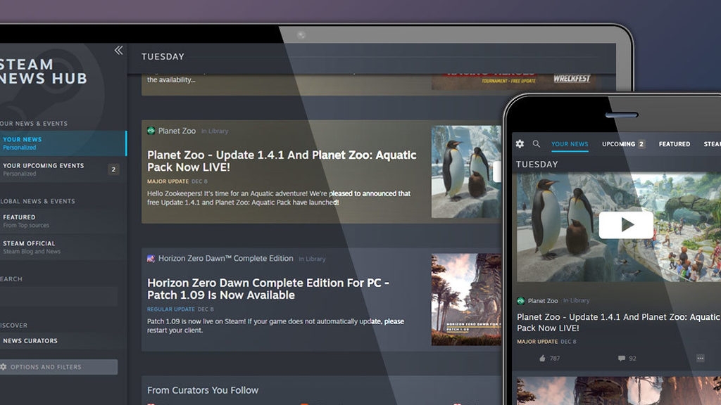 To Steam News Hub είναι διαθέσιμο για όλους