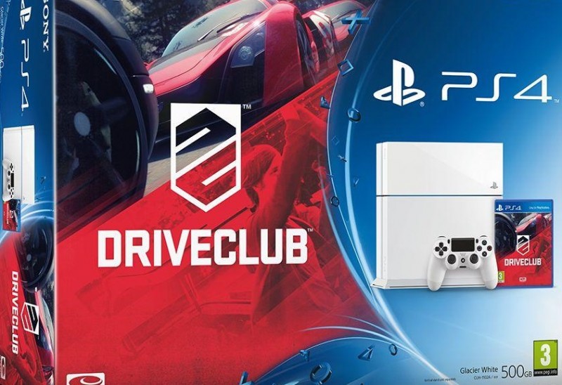 Άσπρο PS4 bundle με Driveclub