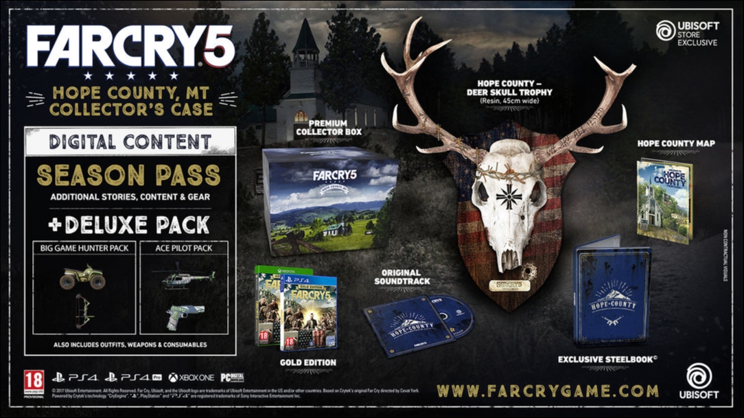 Far Cry 5 Collector's Editions