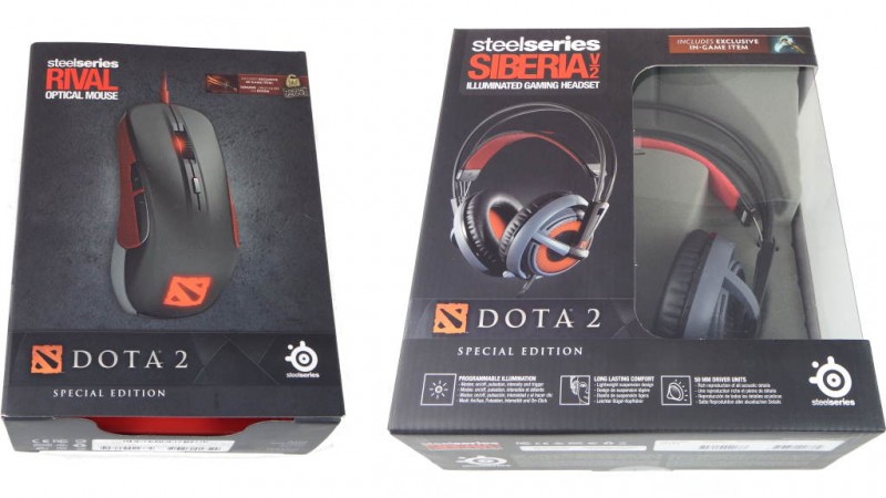  SteelSeries Siberia V2 και Rival Optical Mouse: DotA 2 Editions