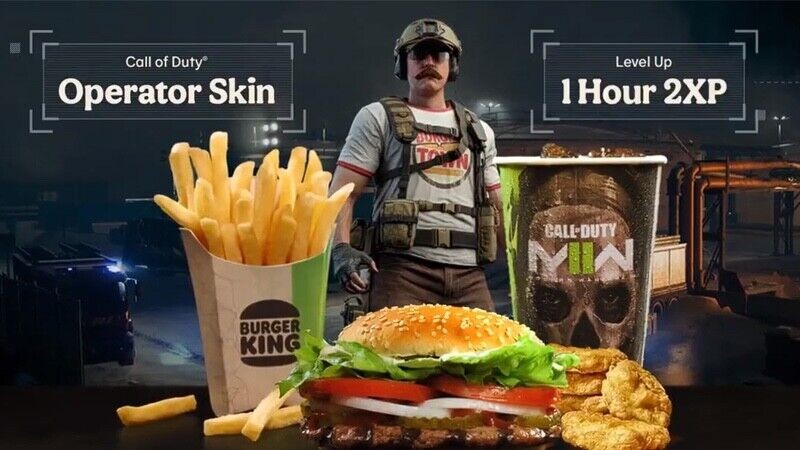 Call of Duty: Modern Warfare 2: Burger King skin πωλείται 20-40 ευρώ στο eBay