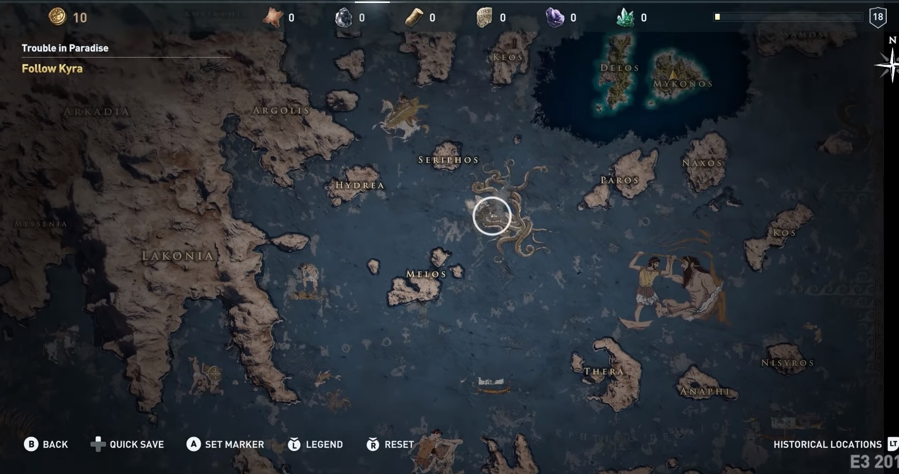 Assassin's Creed Odyssey: Ο χάρτης με την Ελλάδα