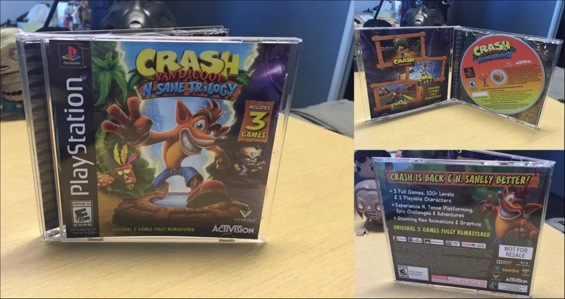 Crash Bandicoot N. Sane Trilogy σε PS1 box