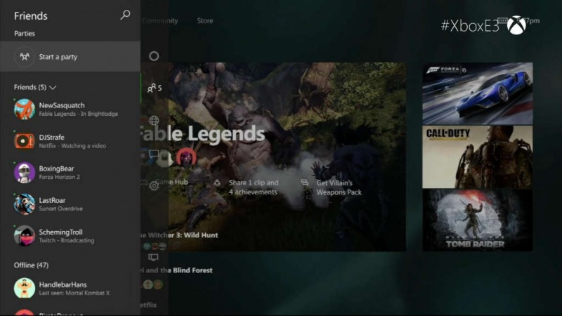 Νέο Xbox One User Interface το φθινόπωρο