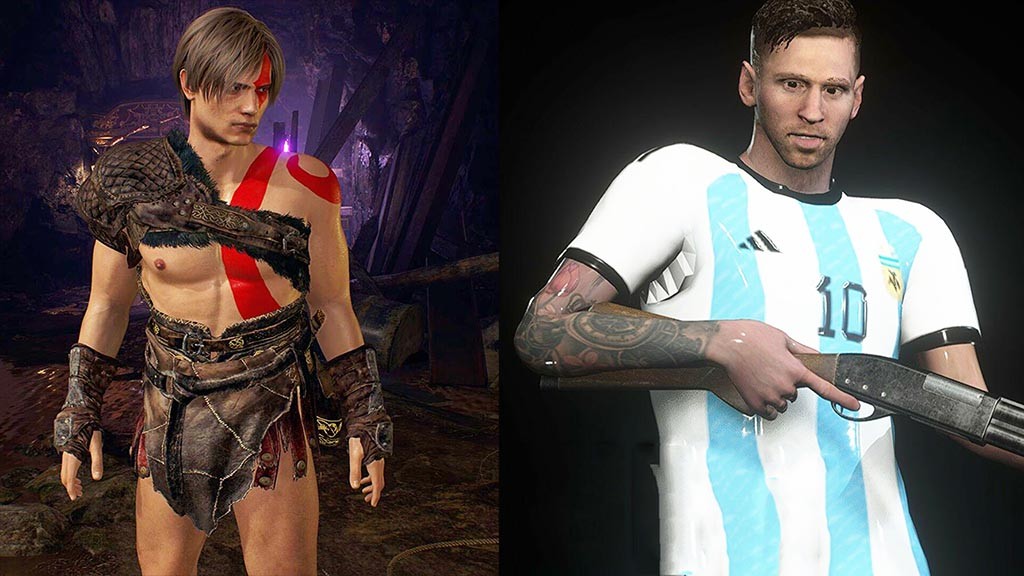 Resident Evil 4 mods για να παίξετε ως Lionel Messi ή..."Kratos Leon"!