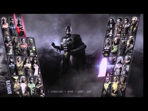 PS4 Injustice Gods Among Us - Menu And Characters